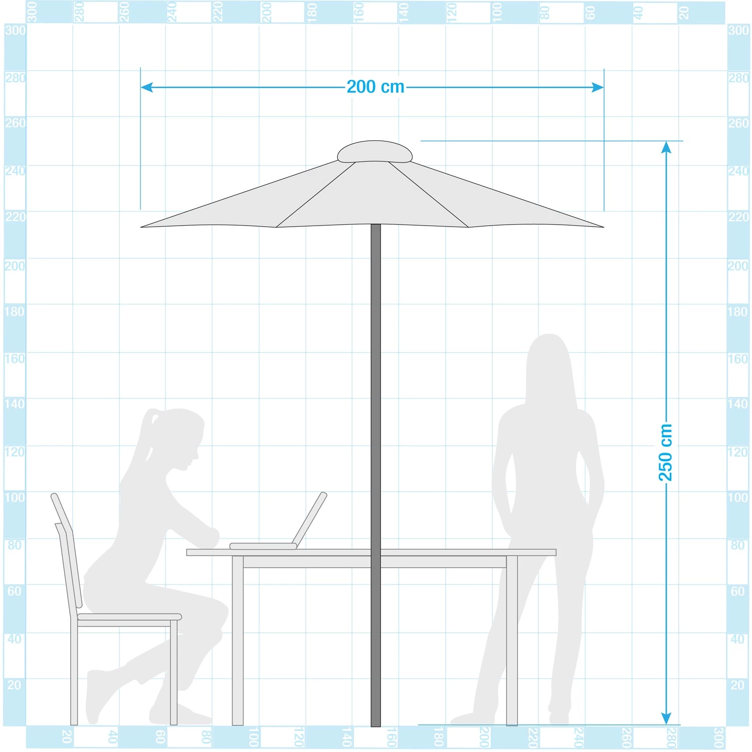 Jardi Parasol Sombrilla V - Beige – Image 3