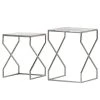 Red Living Tables d’appoint Bökars (Lot de 2) - (Lot de 2) Aluminium - Argenté
