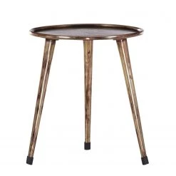 Ars manufacti Table d'appoint Mumbaru - Aluminium - Argenté