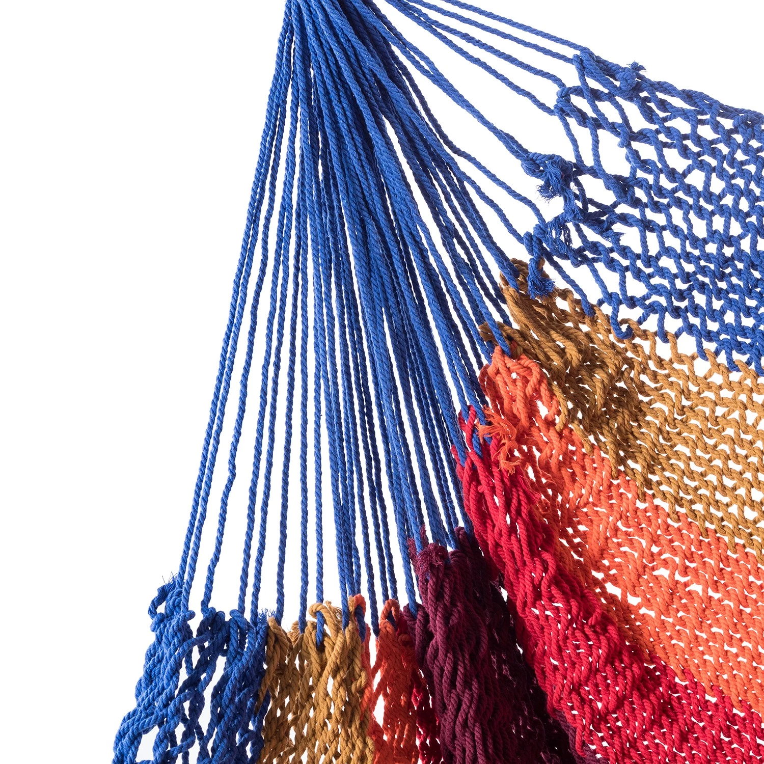 Twentyfour Fauteuil suspendu Okola - Corde de coton / HĂȘtre massif - Multicolore â Image 6