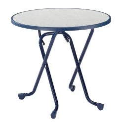 Best Freizeitmöbel Table pliante Marleston IV - Acier - Bleu
