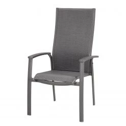 Best Freizeitmöbel Chaise de jardin Larino I - Aluminium / Tissu - Anthracite