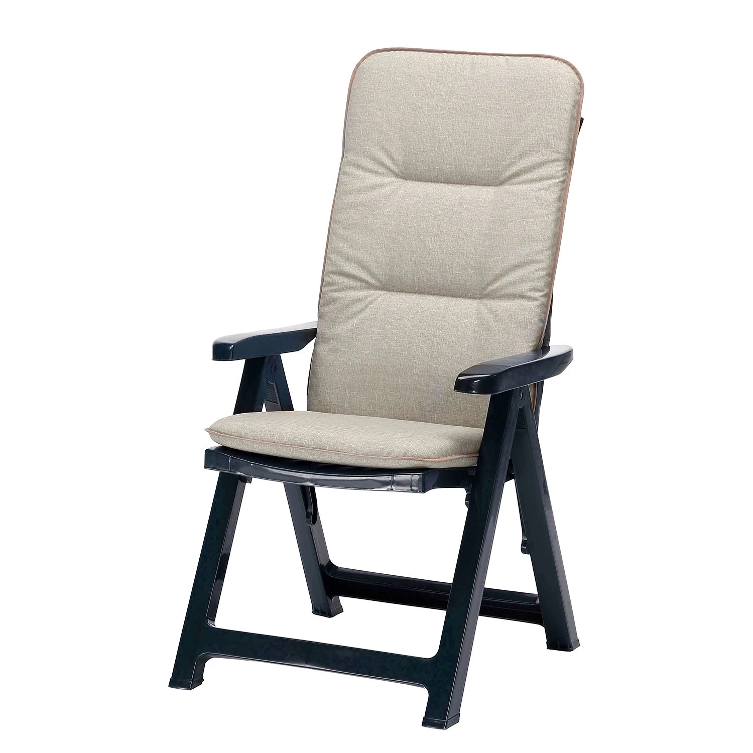 Best Freizeitmöbel Chaise pliante Santiago V - Polypropylène / Tissu mélangé - Anthracite