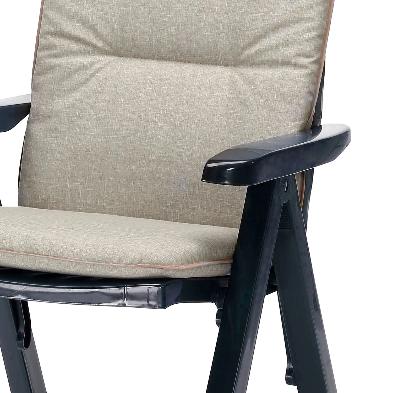 Best Freizeitmöbel Chaise pliante Santiago V - Polypropylène / Tissu mélangé - Anthracite – Image 2