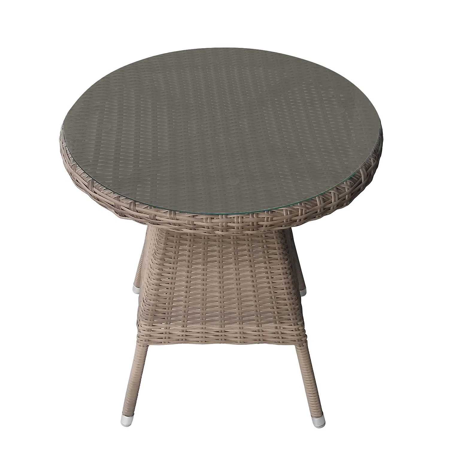 Ensemble de jardin Villebon (3 élém.) - Tissu / Polyrotin - Anthracite / Marron – Image 8