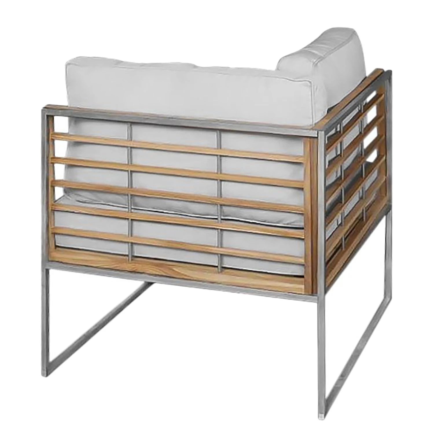 Studio Copenhagen Salon Teakline Exkl. XII (4 éléments) - Teck massif / Tissu - Beige / Marron – Image 4