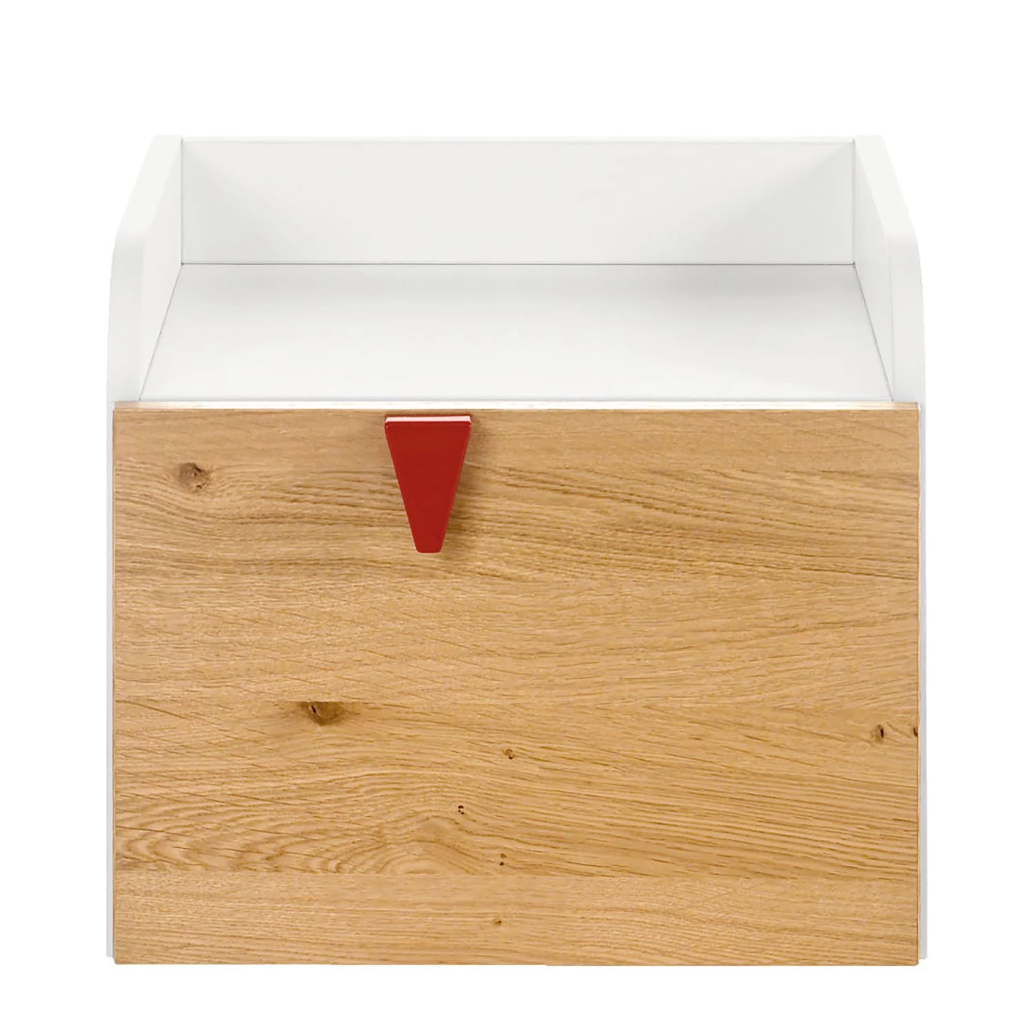 Now! by hülsta Table de chevet hülsta now minimo - Blanc / Marron clair – Image 4