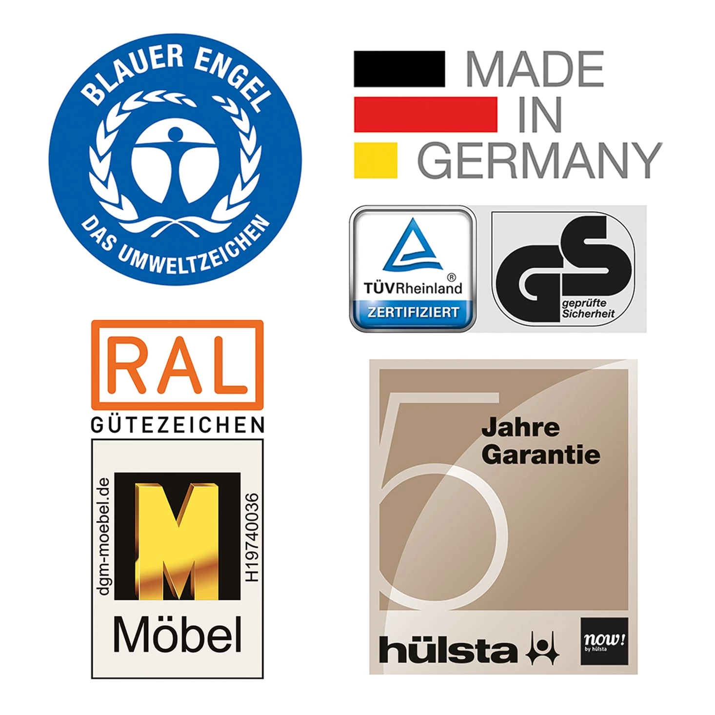 Now! by hülsta Table de chevet hülsta now minimo - Blanc / Marron clair – Image 6