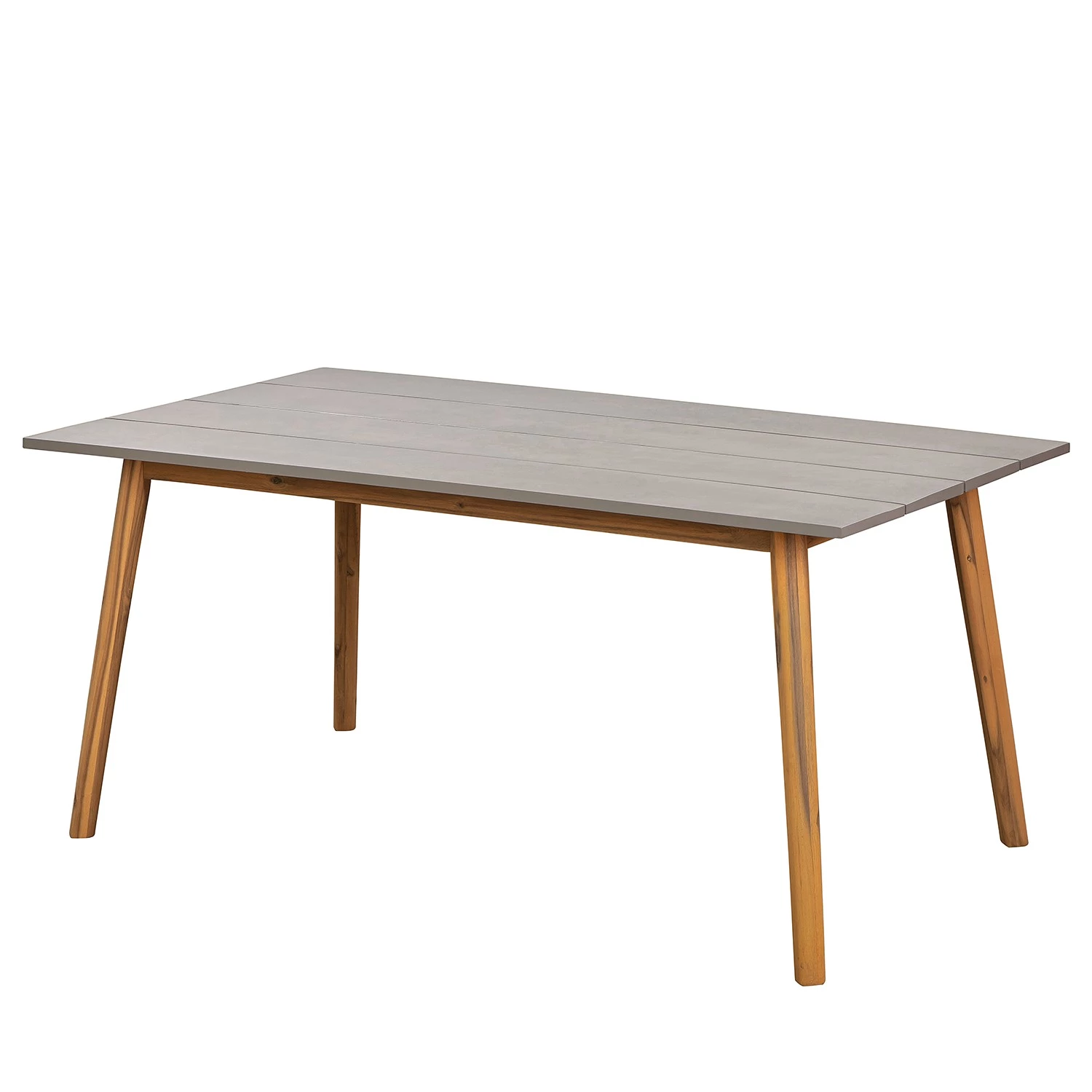 Ensemble de jardin Lindholm (6 éléments) - Acacia massif - Gris / Marron – Image 5