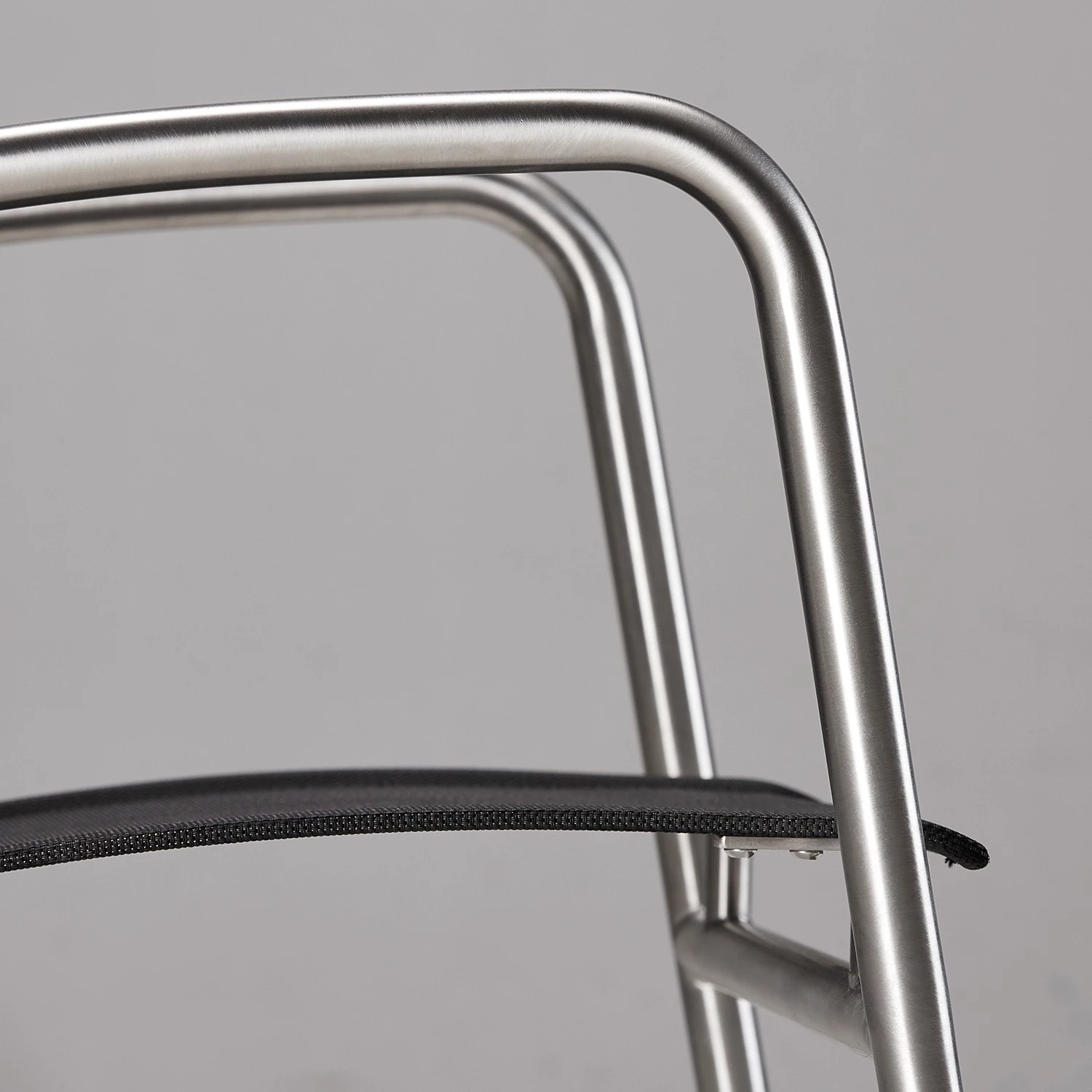 Table et chaises Marbella II (7 élém.) - Acier inoxydable / Ergotex - Argenté / Noir – Image 6