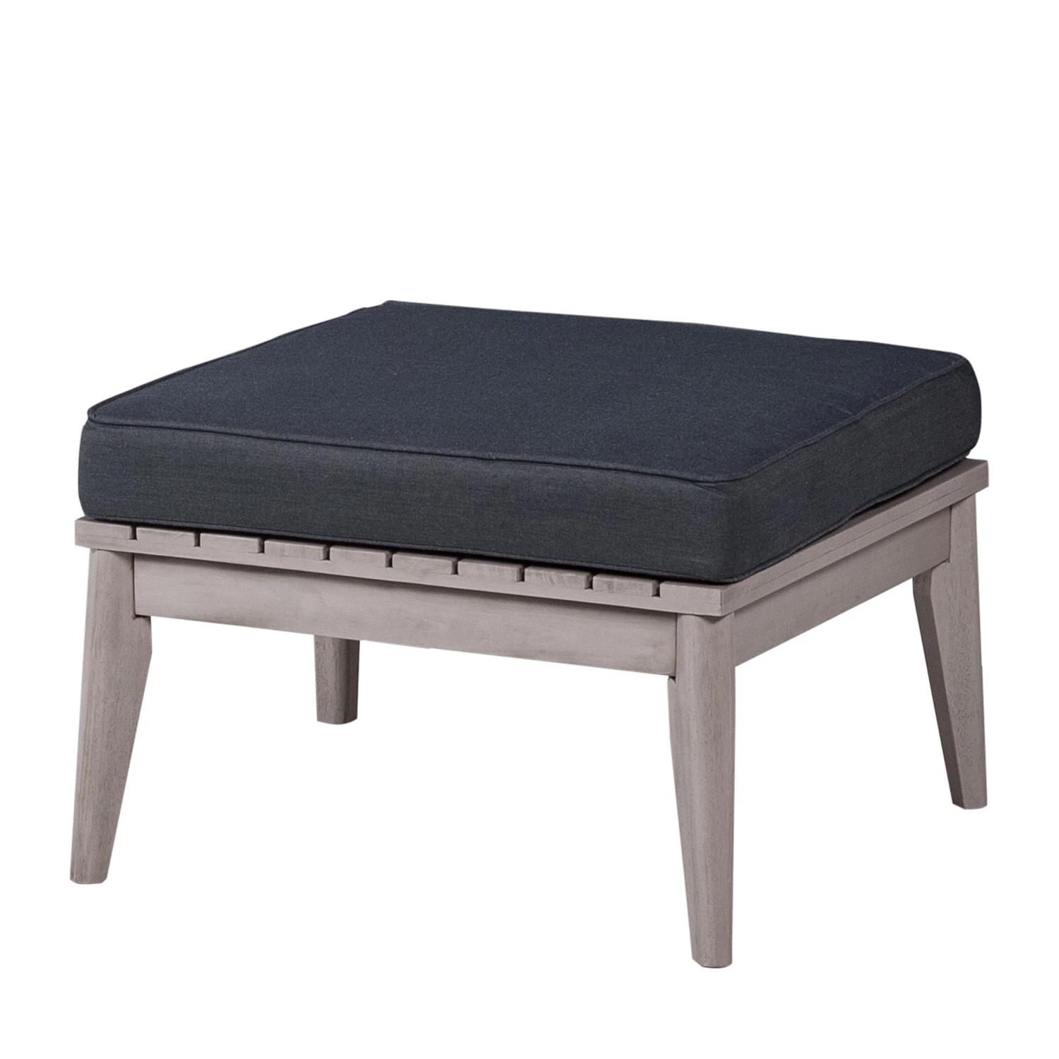 Salon de jardin Fifo II (4 éléments) - Acacia massif / Polyester - Gris – Image 4