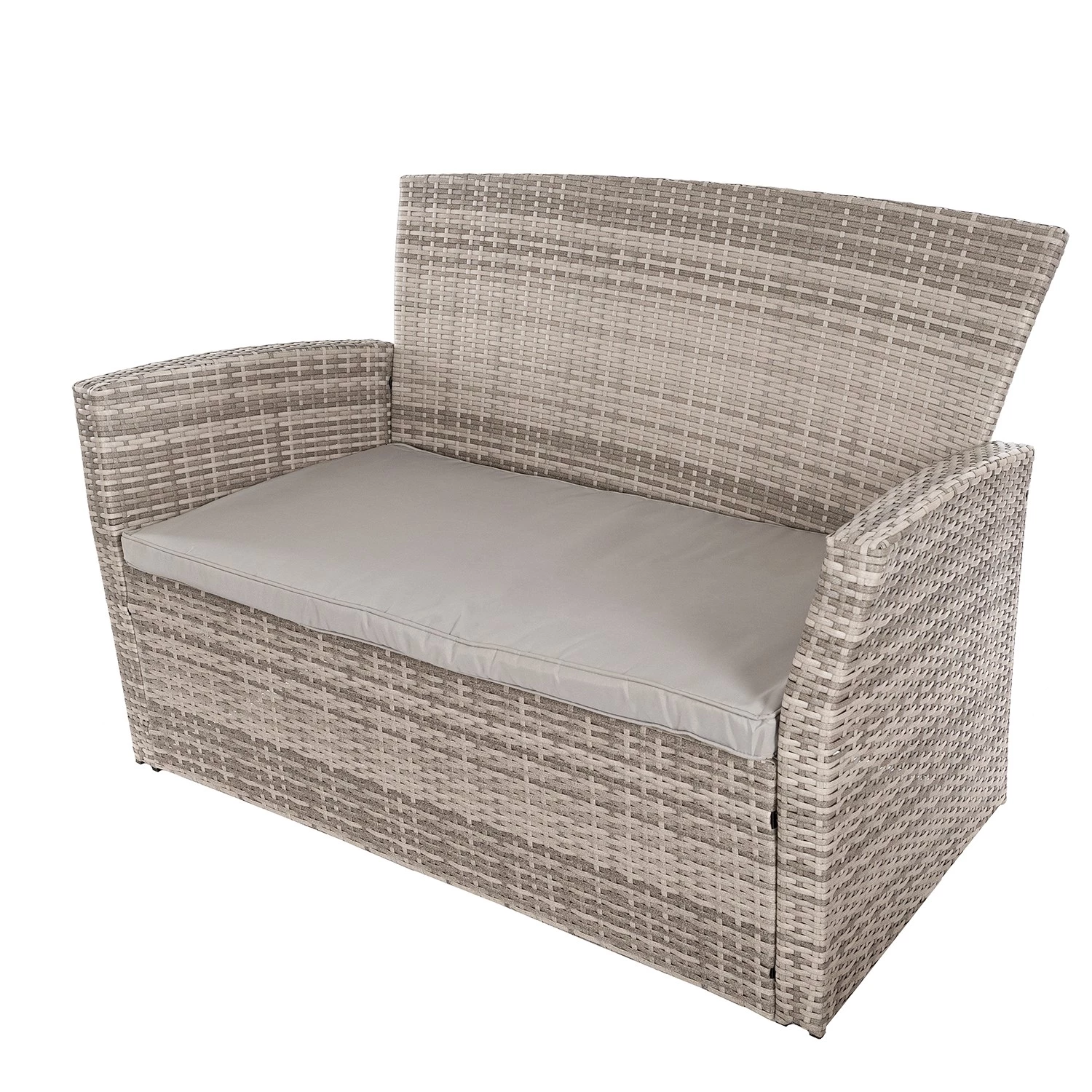 My Flair Salon de jardin Ayora (4 éléments) - Acier / Rotin - Marron – Image 3