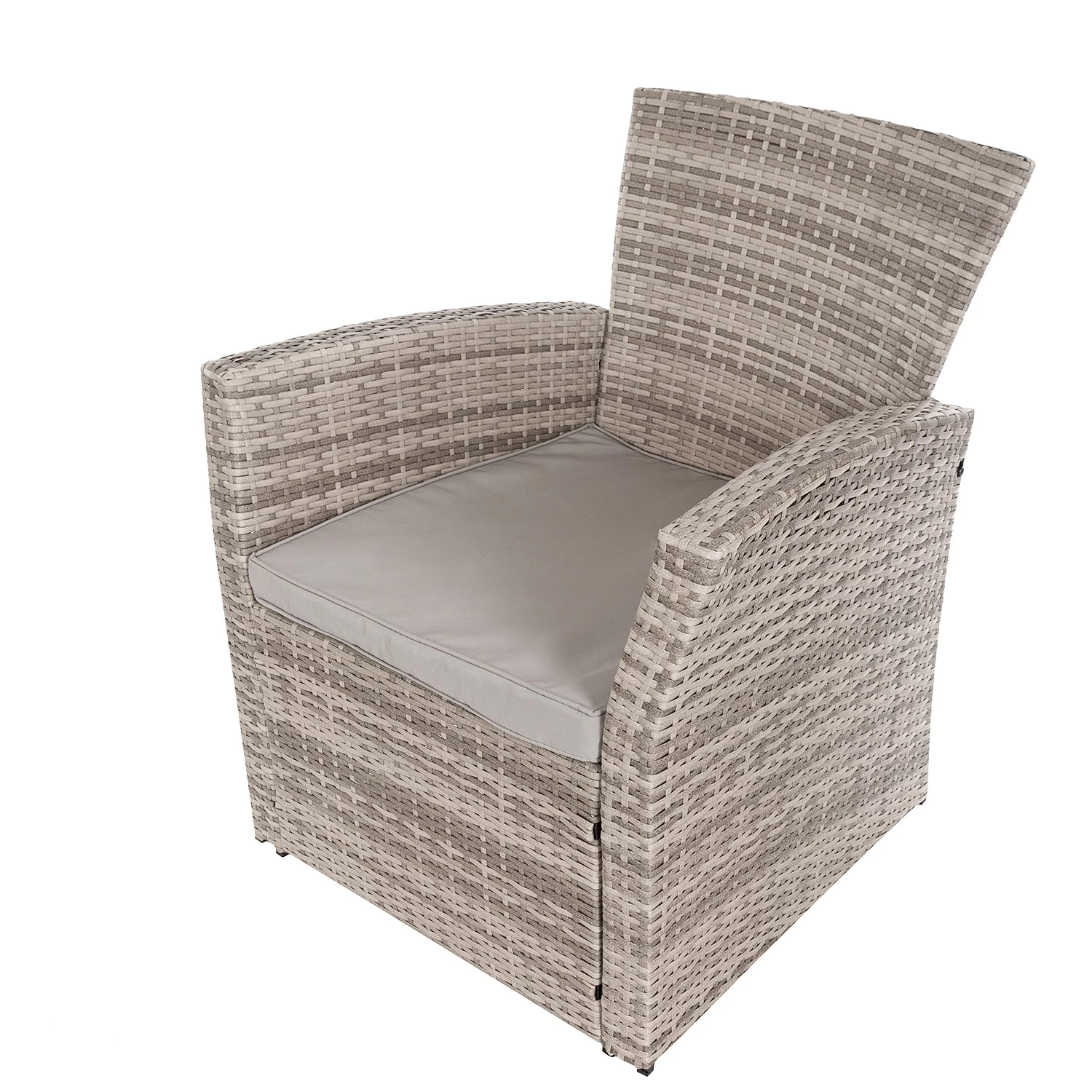 My Flair Salon de jardin Ayora (4 éléments) - Acier / Rotin - Marron – Image 4