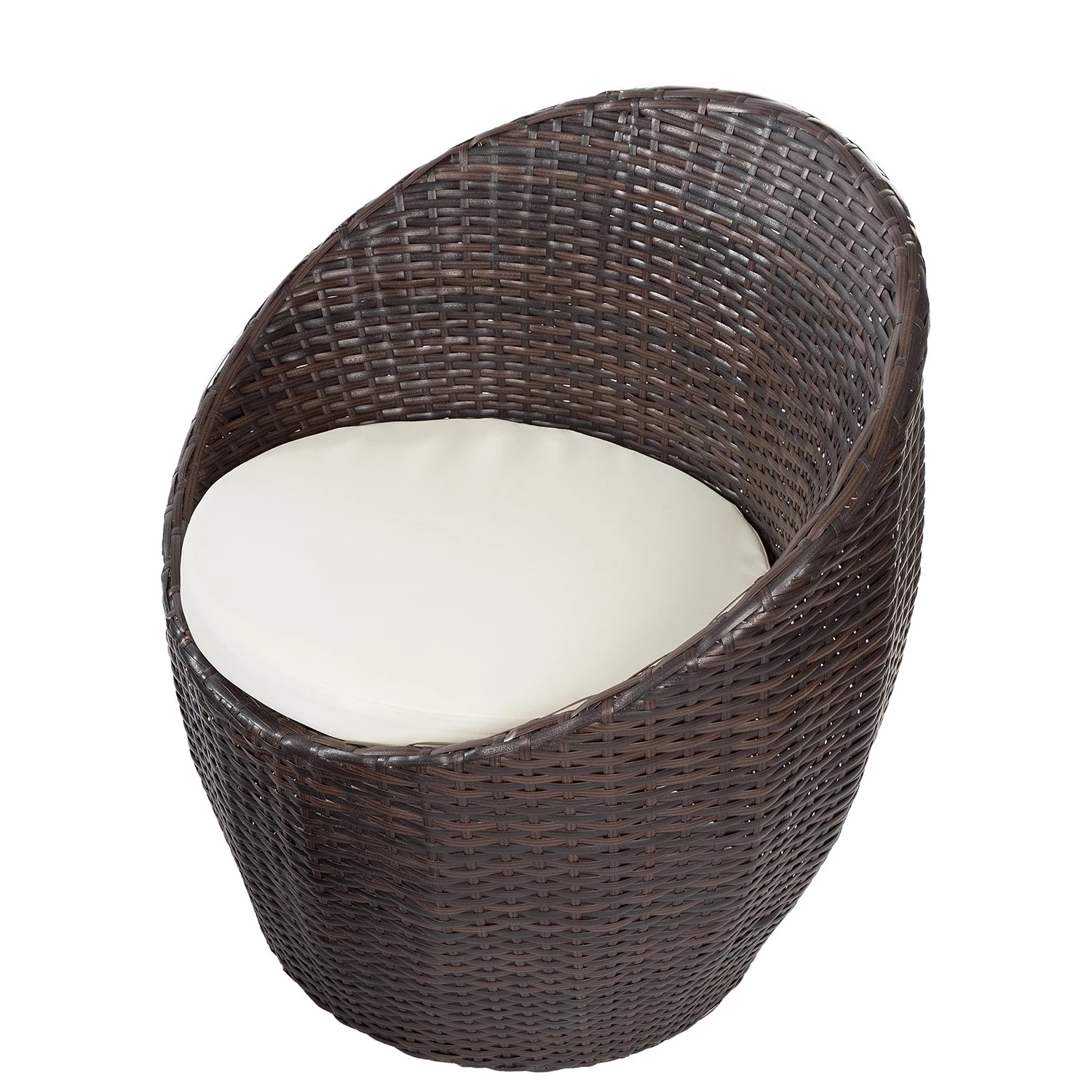 My Flair Ensemble de jardin Arcata (3 éléments) - Fer / Osier - Gris – Image 3