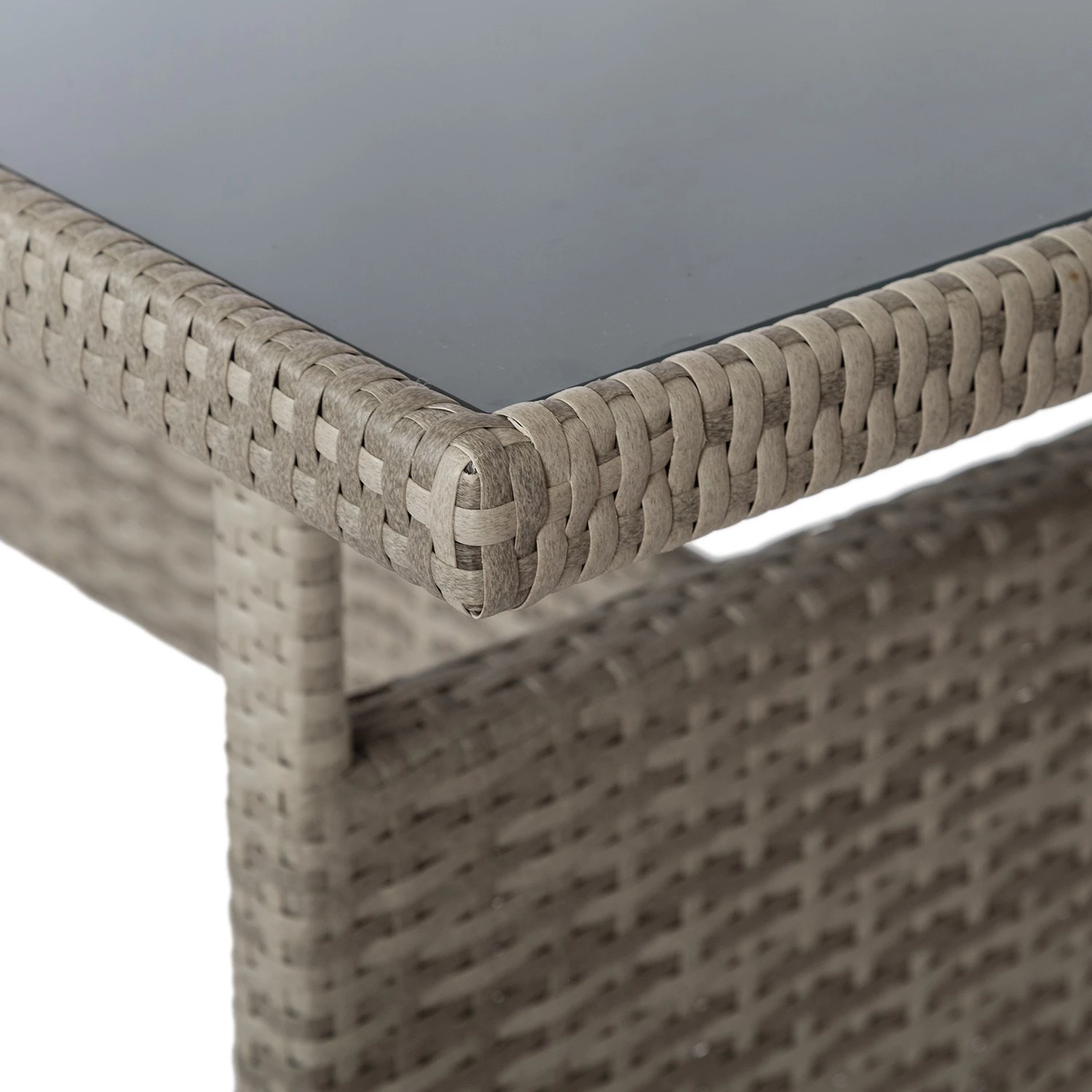 My Flair Ensemble de jardin Broby (3 éléments) - Acier / Rotin - Marron – Image 5