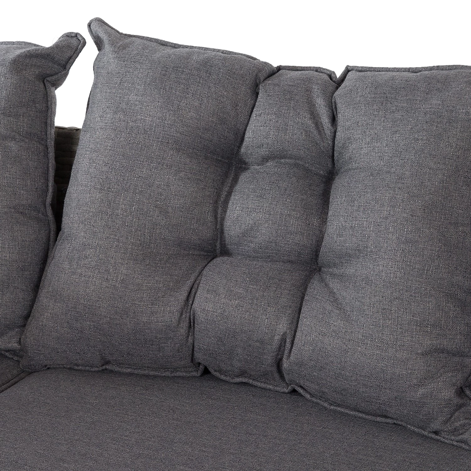 My Flair Ensemble de jardin Broby (3 éléments) - Acier / Rotin - Marron – Image 6