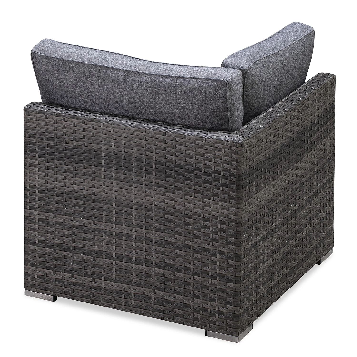 Jardi Fauteuil d’angle Bahrani - Acier / Polyester - Gris – Image 3