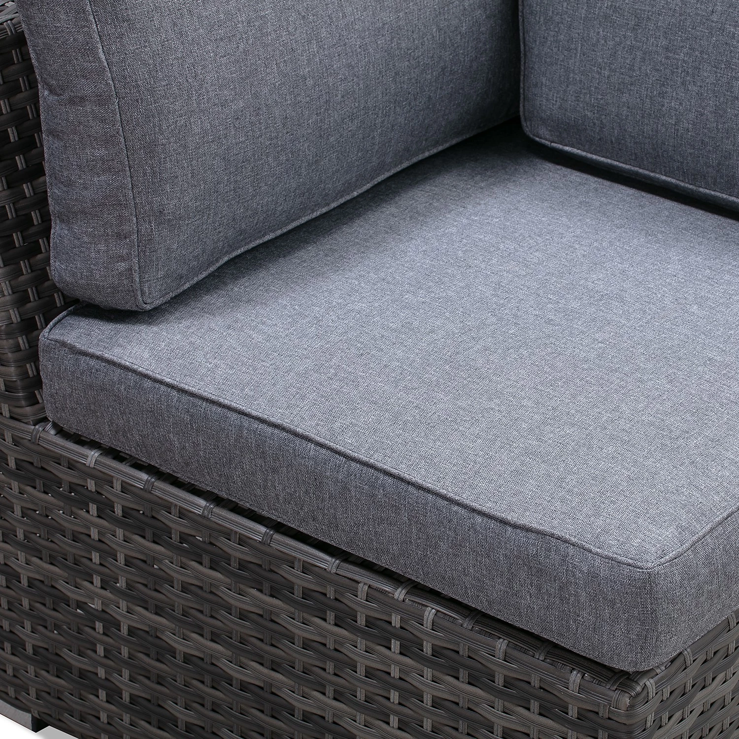 Jardi Fauteuil d’angle Bahrani - Acier / Polyester - Gris – Image 5