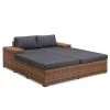 Jardi Daybed Chavara - Polypropylène / Polyester - Marron / Anthracite