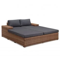Jardi Daybed Chavara - Polypropylène / Polyester - Marron / Anthracite