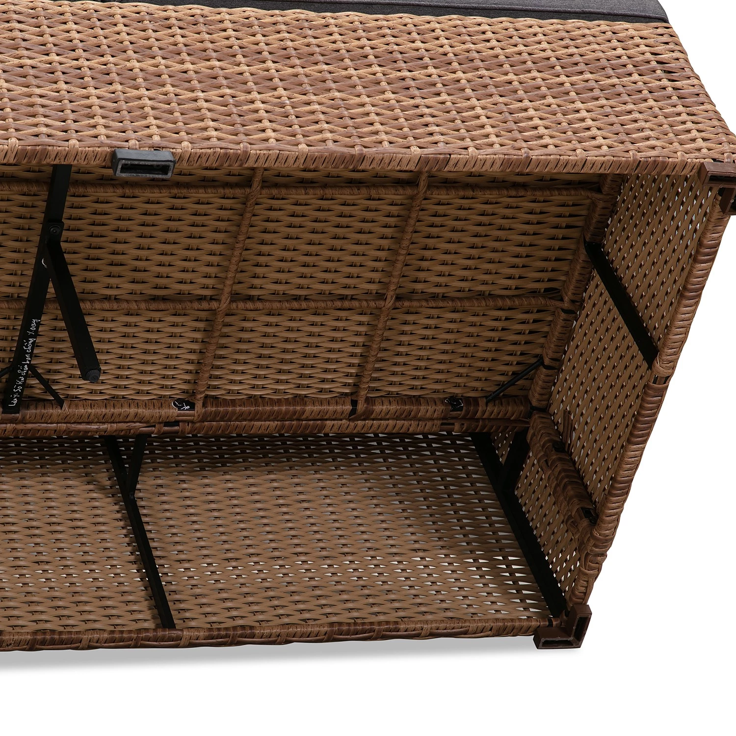 Canapé de jardin Chavara I - Polypropylène / Polyester - Marron / Anthracite – Image 8