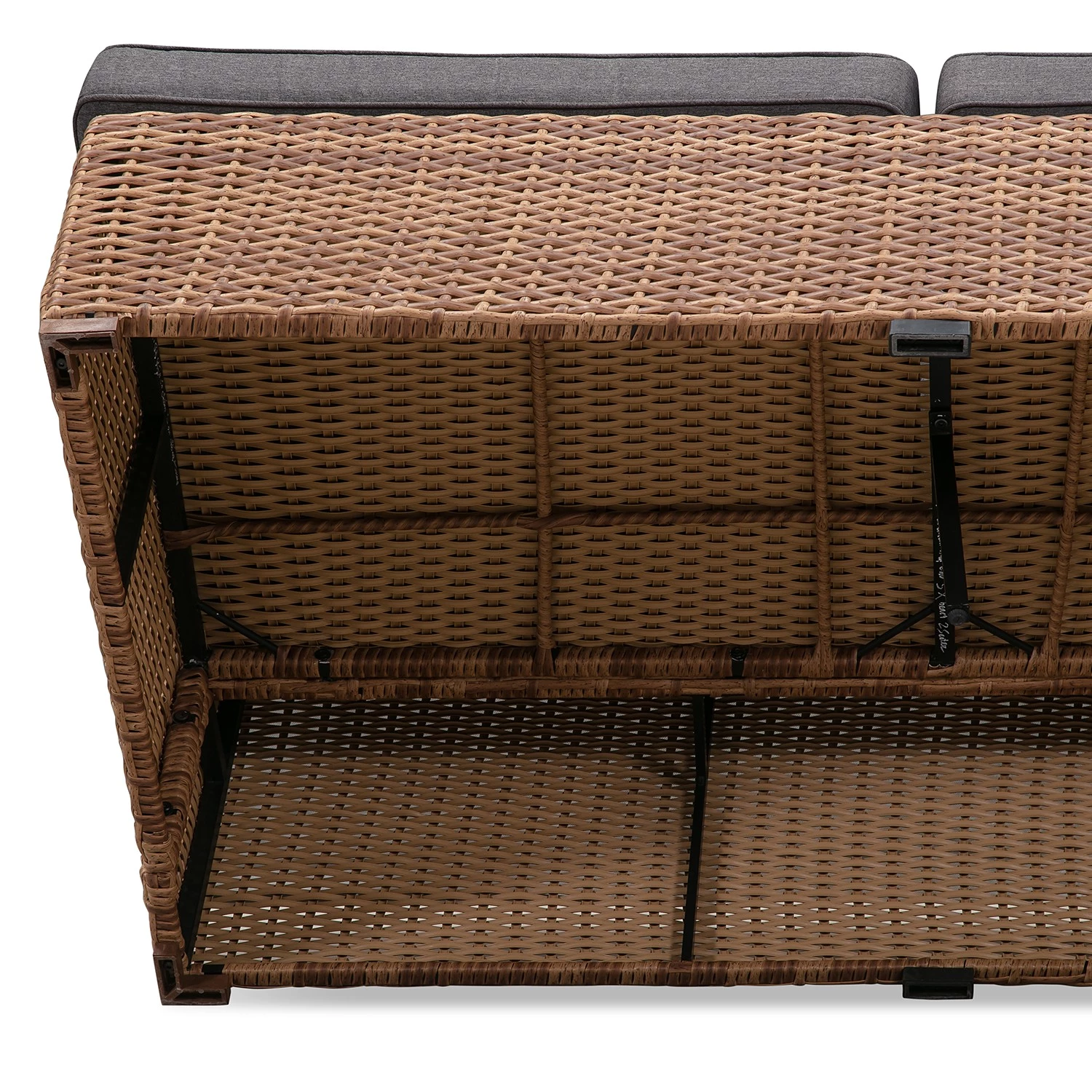 Canapé de jardin Chavara II - Polypropylène / Polyester - Marron / Anthracite – Image 7