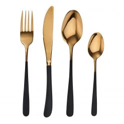 Butlers Couverts EMPIRE (4 éléments) - Acier inoxydable - Noir