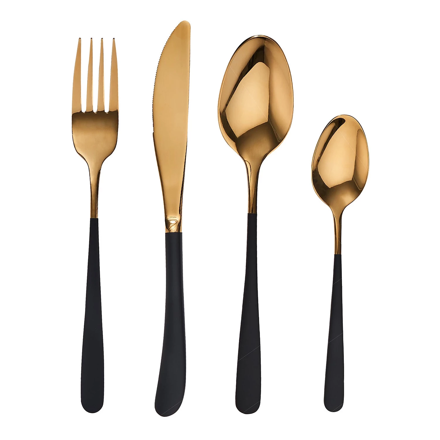 Butlers Couverts EMPIRE (4 éléments) - Acier inoxydable - Noir