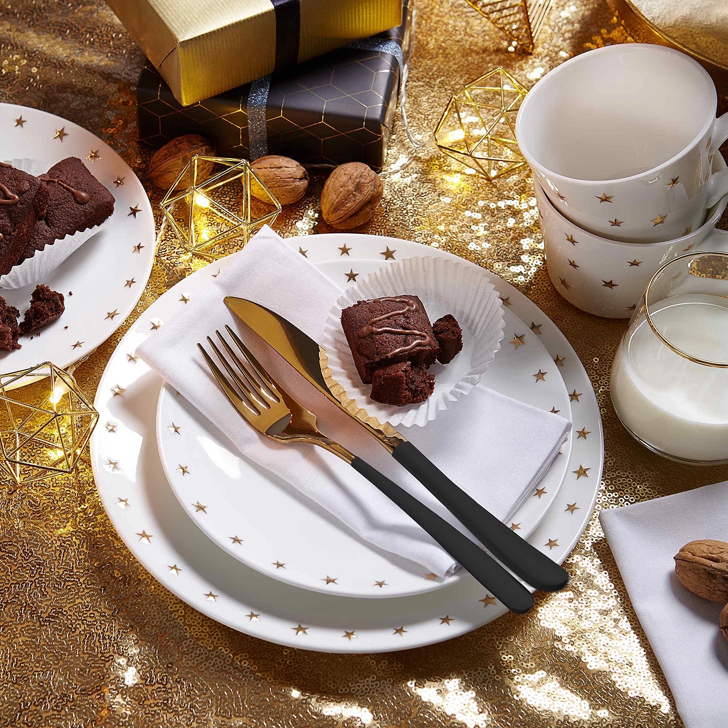 Butlers Couverts EMPIRE (4 éléments) - Acier inoxydable - Noir – Image 2