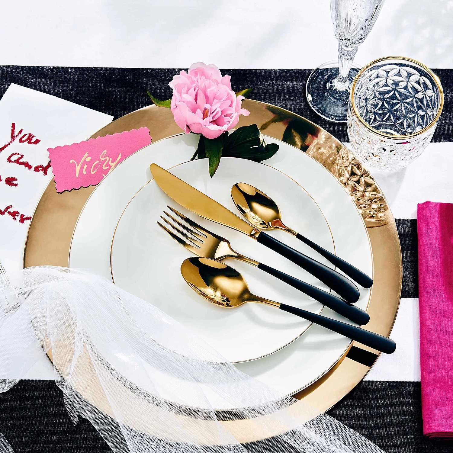 Butlers Couverts EMPIRE (4 éléments) - Acier inoxydable - Noir – Image 3