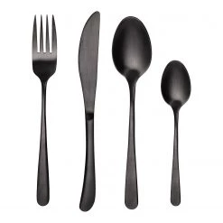Butlers Couverts KINGS (16 éléments) - Noir brillant