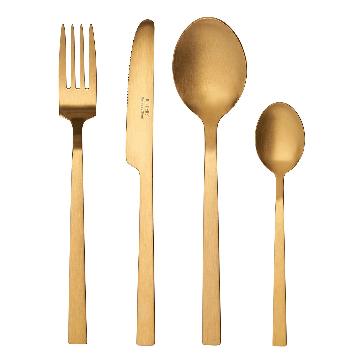 Butlers Couverts NEW BASIC (16 éléments) - Doré