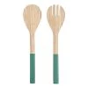 Butlers Couverts à salade BAMBOO (2 éléments) - Vert turquoise