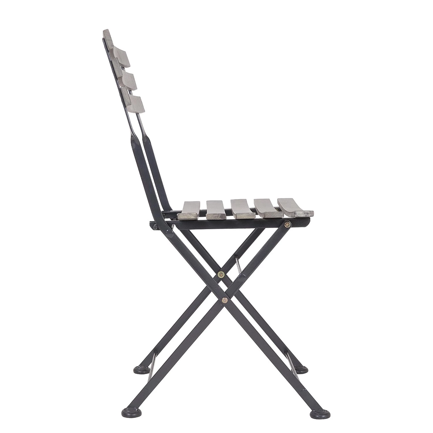 Butlers Chaise de jardin STREET LIFE - Acacia massif / Fer - Gris – Image 4