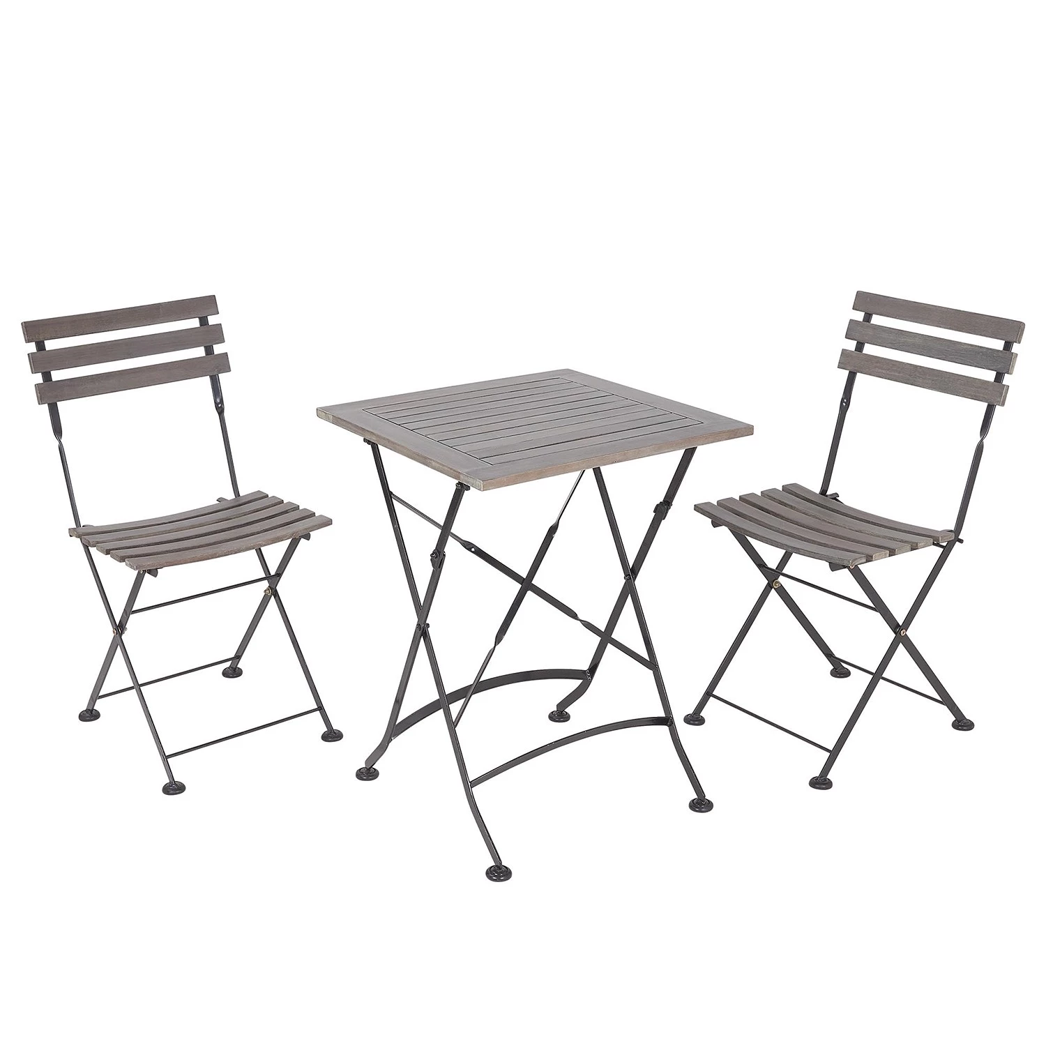 Butlers Chaise de jardin STREET LIFE - Acacia massif / Fer - Gris – Image 7