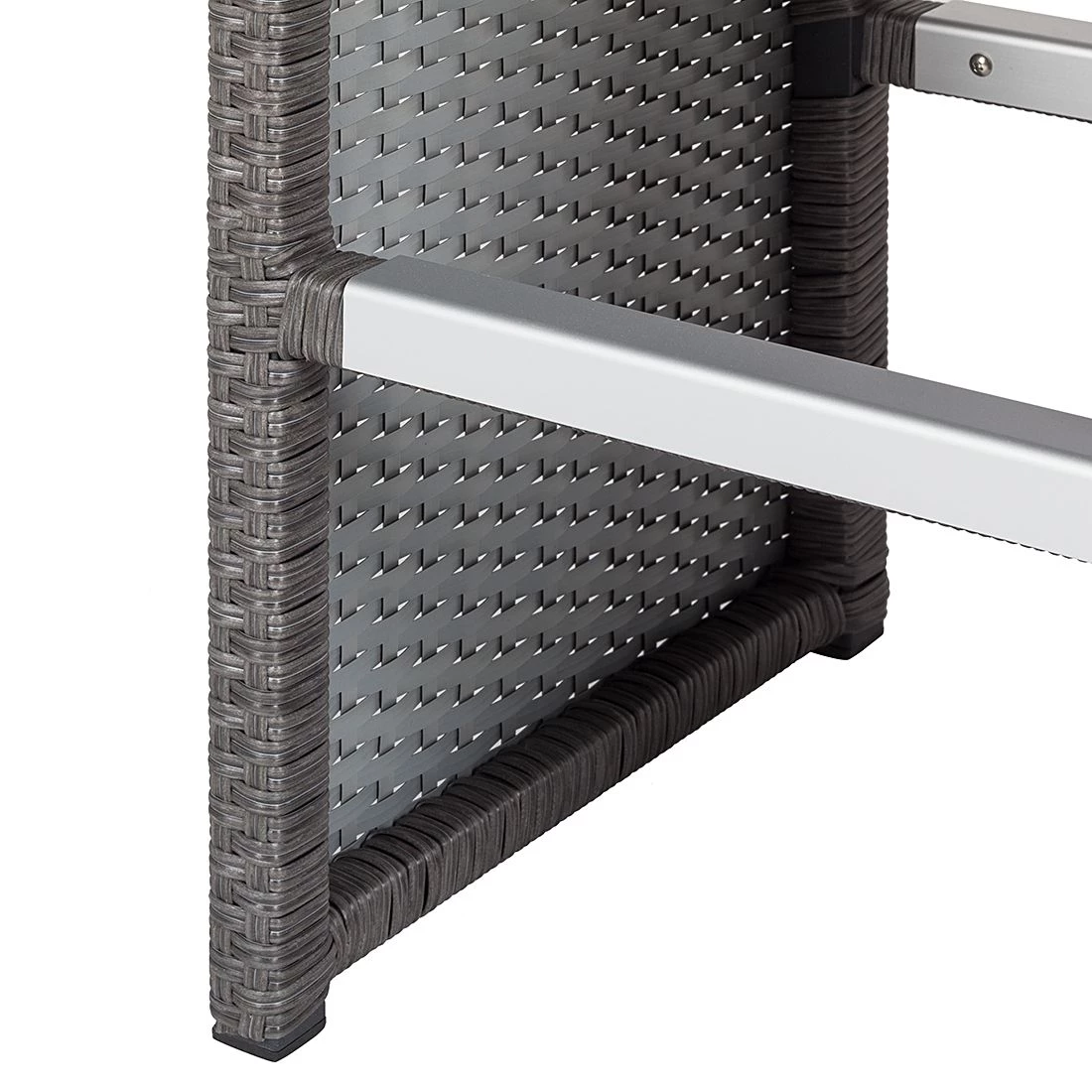 Set de bar de jardin Paradise Lounge - 5 éléments - Polyrotin gris – Image 12