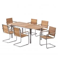 Studio Copenhagen Ensemble de jardin Teakline Exklusiv IX - Teck massif / Acier inoxydable