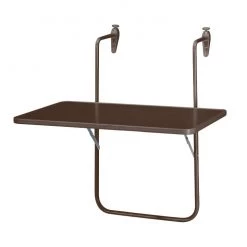 Best Freizeitmöbel Table pliable Boy - Plastique / Acier Marron