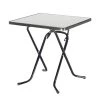 Best Freizeitmöbel Table pliante Primo - Tube en acier / Bois - Anthracite