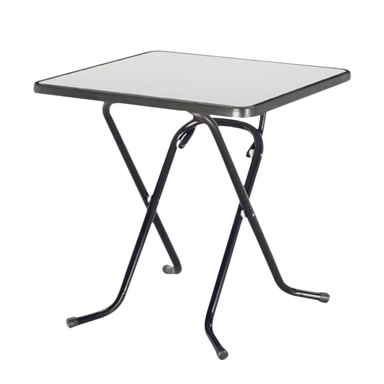 Best Freizeitmöbel Table pliante Primo - Tube en acier / Bois - Anthracite