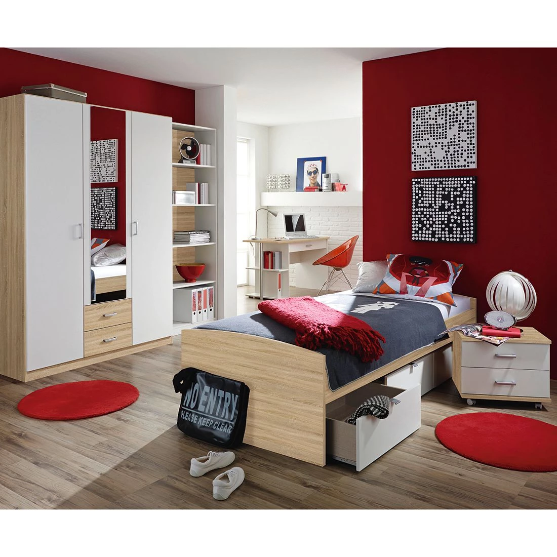 Rauch Blue Bureau Point - Imitation chĂȘne de Sonoma / Blanc alpin â Image 2